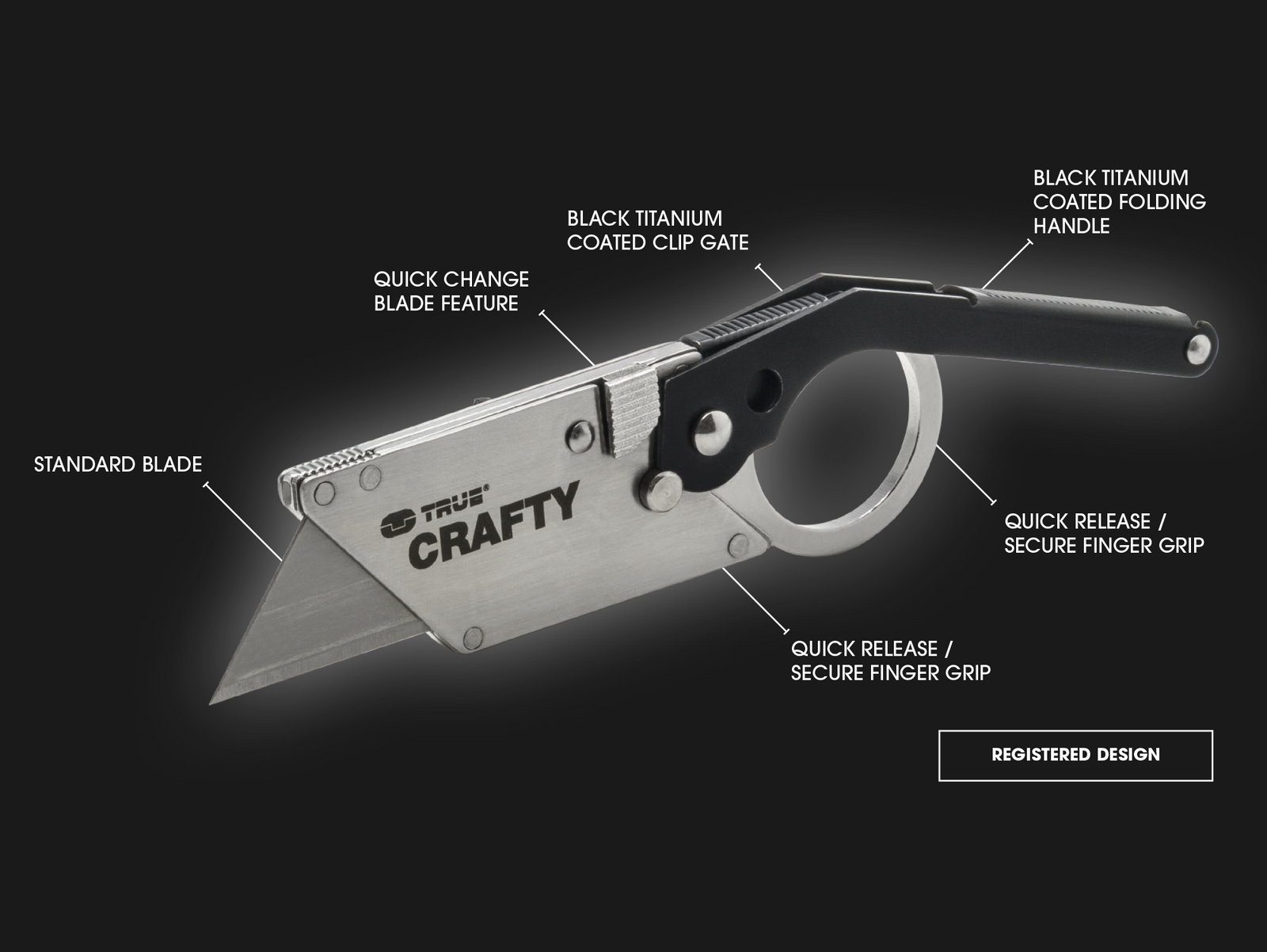 Small but perfectly formed, True Utilities Crafty is compact craft knife. 