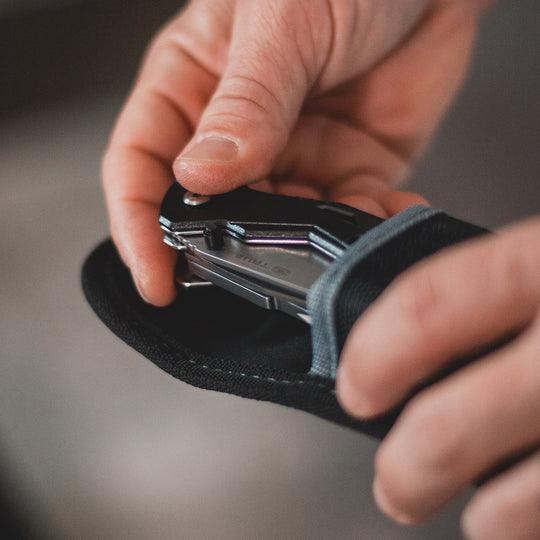 True Utility simply means ‘Really Useful’. Our collection of pocket tools are all about making sure you’re ready for whatever, while still being able to live light. Handyone is a knife first multi tool that includes a one-handed opening, full-size blade. With all the other essential tools hidden neatly within its stylish ergonomic skeleton style frame, Handyone is the ultimate handy tool.