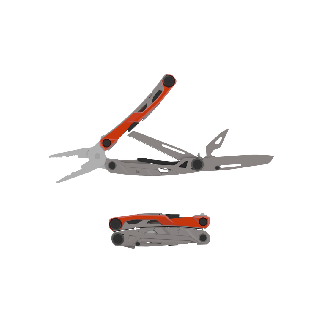 Titanium Pocket Multi Tool open and closed positions