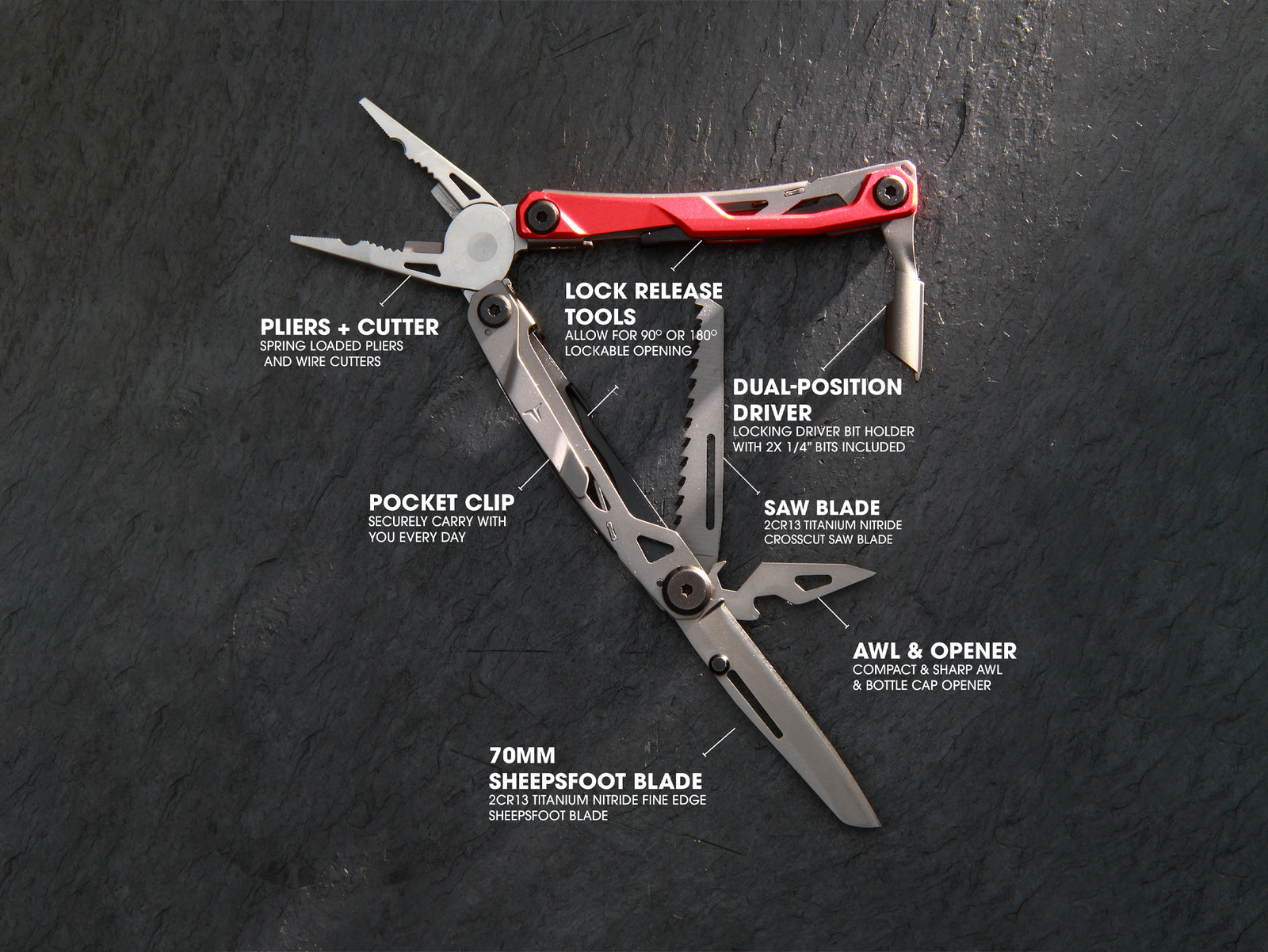  True Utility TU180 Seven - Seven Essential Functions Compact  Multitool : Everything Else