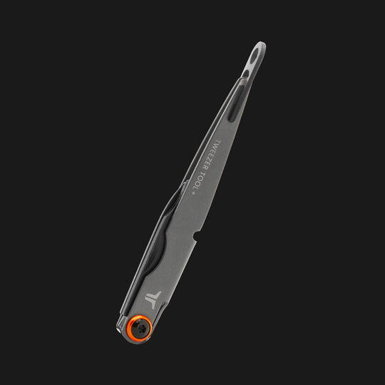 clip on Tweezer tool with knife and file