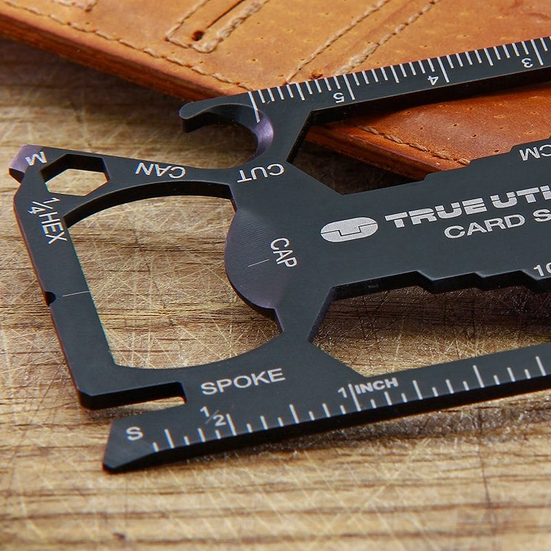 credit card sized mini multi-tool with bottle opener